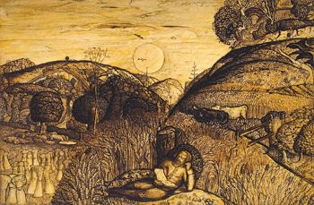 Samuel Palmer, <i>The Valley Thick with Corn</i> (1825)