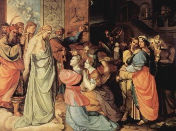 Peter von Cornelius, <i>The Wise and Foolish Virgins</i> (1813). Cornelius was an important figure in the German Nazarene movement.