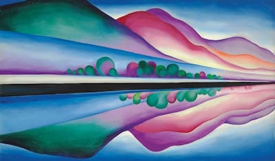 Georgia O'Keeffe, <i>Lake George Reflection</i> (1921-22).
