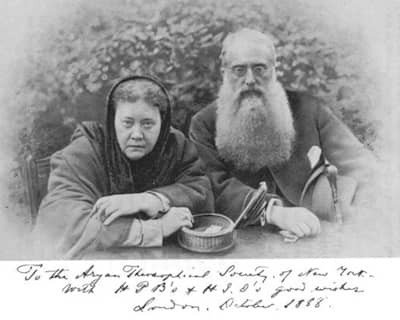 Blavatsky and Henry Steel Olcott in 1888.