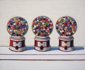 Three Machines (1963), by Wayne Thiebaud