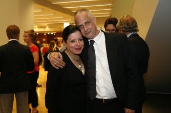 Luc Tuymans with his wife, Carla Arocha (2009)
