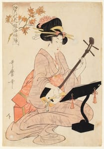 Utamaro is best known for his idealized representations of the women of Edo (Tokyo) including actresses, musical performers, and courtesans.