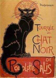 Théophile Steinlen’s 1896 poster for the Chat Noir