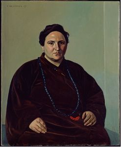 <i>Gertrude Stein</i> (1907). Vallotton's portrait of the celebrated salon hostess was the first time he had painted someone who was not a friend or family member.