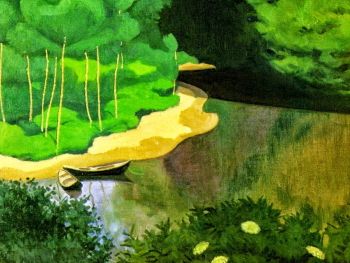 <i>The Dordogne at Carennac</i> (1925). Oil on canvas, Kunsthaus Zürich, Zürich, Switzerland.