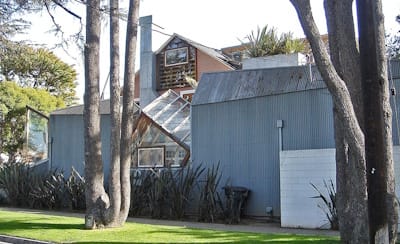 <i>Gehry Residence</i>, Santa Monica, California (1978). Future “Starchitect” Frank Gehry's first experiment with Deconstructivism.