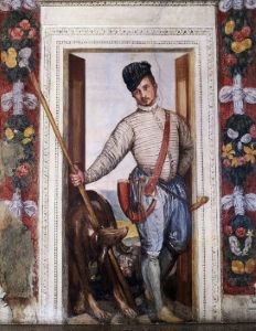 Possible self portrait as a hunter from the Villa Maser (c.1560)
