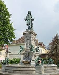 <i>Monument to Jean-Antoine Watteau</i> by Jean Carpeaux (1863) in Valenciennes, France