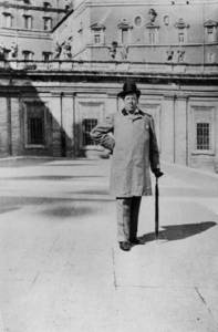 Oscar Wilde, photographed in Rome, shortly before his death in 1900