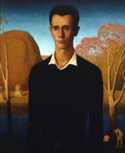 Grant Wood's <i>Arnold Comes of Age</i> (1930) is one of his best known portraits, depicting his former student and studio assistant