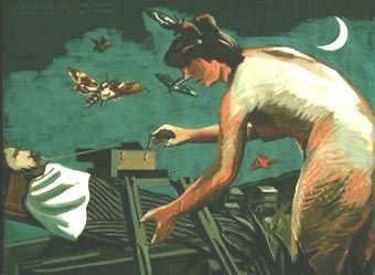 Fukuzawa Ichirō's <i>Drown</i> (1930) is one of his early Surrealist works that influenced the development of Japanese Surrealism.