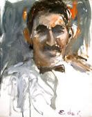 Portrait by Elaine de Kooning Portrait by Elaine de Kooning