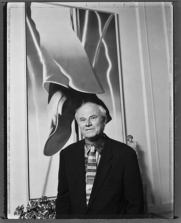 James Rosenquist photographed in the apartment of Barbara Lane (1993)