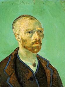 Self-portrait(1888) by van Gogh that was dedicated to Paul Gauguin