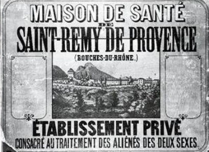 Advertisement for asylum in Saint-Remy