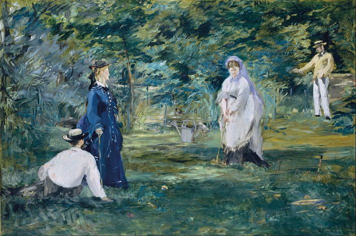 Edouard Manet's <i>A Game of Croquet</i>, one of his outdoor scenes