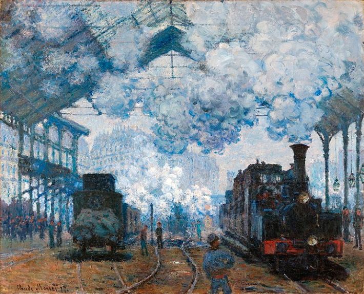 Monet's <i>Gare Saint Lazare - Arrival of a Train</i> (1877)