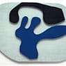 Hans Arp: Overturned Blue Shoe with Two Heels Under a Black Vault (Soulier bleu renversé à deux talons, sous une voûte noire) (c.1925)