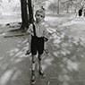 Child with a toy hand grenade in Central Park, N.Y.C (1962)