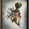 Wangechi Mutu: You were always on my mind (Ink, acrylic paint, paint, crystalline particles, plastic pearls and paper on Melinex)