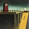Giorgio De Chirico: Gare Montparnasse (The Melancholy of Departure) (1914)