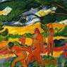 Max Pechstein: Under the Trees (Nudes in the Open) (1911)
