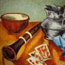 Still Life with Recorder and Cards (1923)