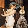 George Grosz: Daum Marries Her Pedantic Automaton "George" in May 1920. John Heartfield is very glad of it. (1920)