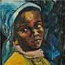 Ben Enwonwu: Girl with Blue Headscarf (1953)