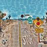 David Hockney: Pearblossom Hwy.11 - 18th April 1986, #2 (1986)