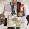 Pablo Picasso: Bowl of Fruit, Violin and Bottle (1914)