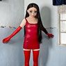 Brunette / Red Dress / Standing Corner (2014)