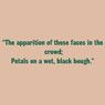 Ezra Pound: In the Station of the Metro (1913)