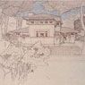 Perspective of the K.C. DeRhodes House, South Bend, Indiana (1908)