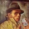 Self-Portrait with Jewish Identity Card (1943)