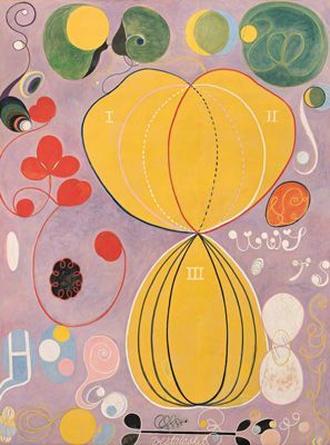 Hilma af Klint: Group IV, The Ten Largest, No. 7, Adulthood (1907)