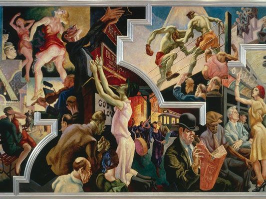 Thomas Hart Benton: City Activities with Subway (1930-31)