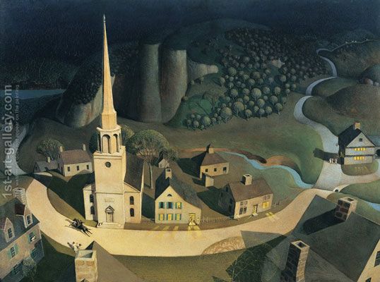 Grant Wood: The Midnight Ride of Paul Revere (1931)
