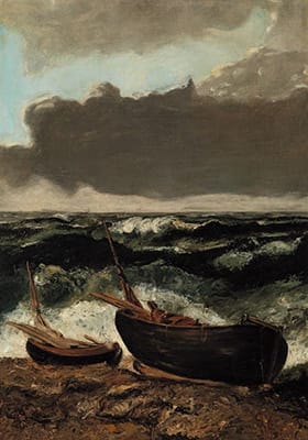 Gustave Courbet: La Mer Orageuse (1870)