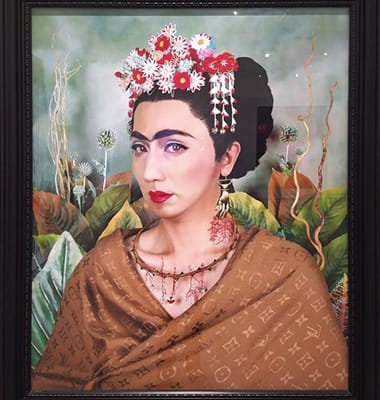 Yasumasa Morimura: An Inner Dialogue with Frida Kahlo (Hand Shaped Earring) (2001)