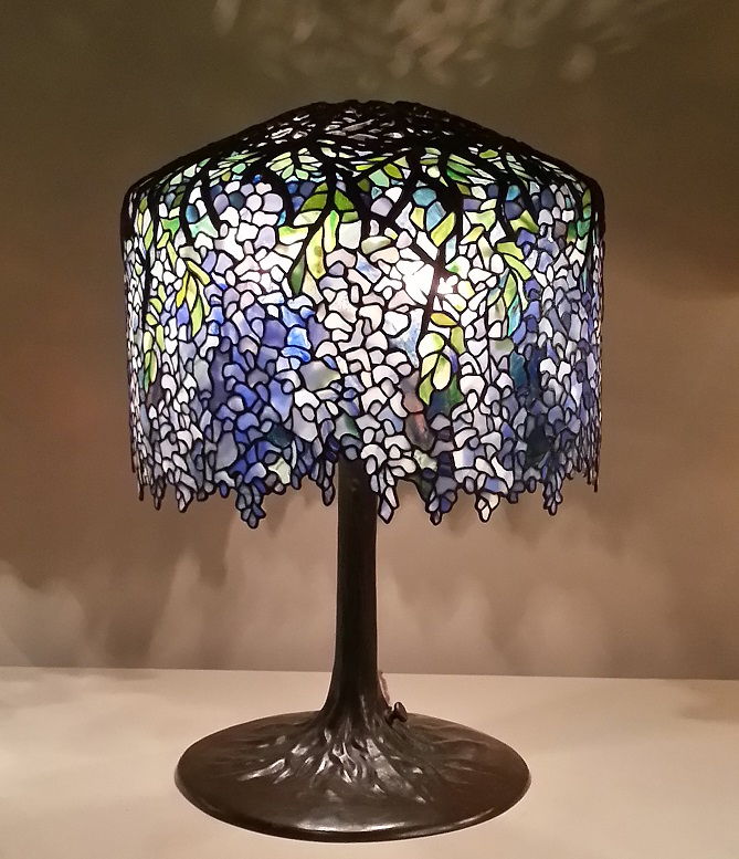 Clara Driscoll for Tiffany Studios, New York: Model #342, “Wisteria” Lamp (c. 1901-05)