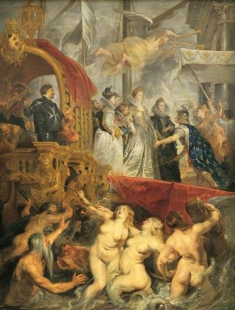 ピーター-ポール-ルーベンス：Le debarquement de Marie de Médicis au port de Marseille le3November(c. 1622-1625)