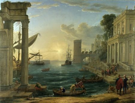 Claude Lorrain: Embarkation of the Queen of Sheba (1648)