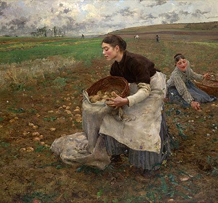 Potato Gathers (The Season of October) (1878)