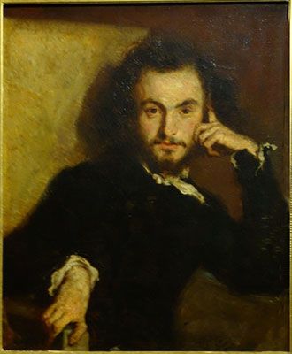 Émile Deroy: Portrait of Charles Baudelaire (1844)