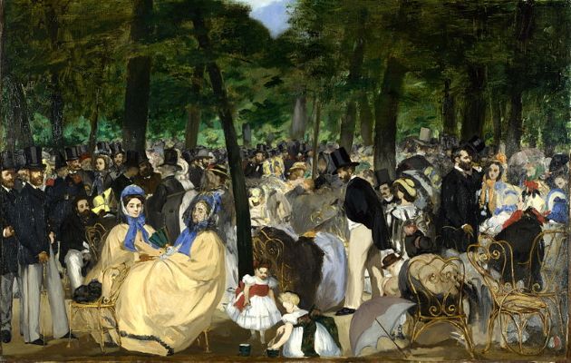 Édouard Manet: Music in the Tuileries Gardens (1862)