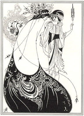The Black Cat by Aubrey Beardsley Vintage Art Nouveau Poster