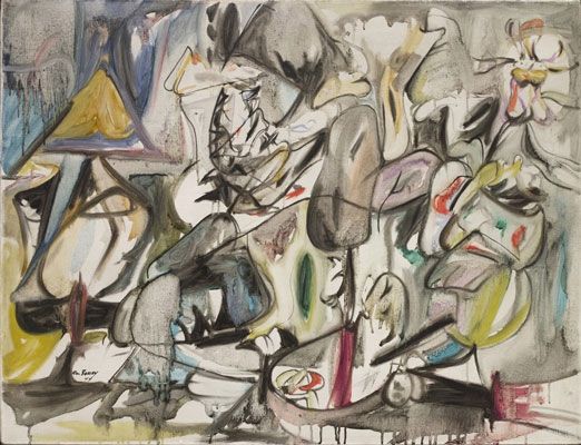 Arshile Gorky: The Leaf of the Artichoke Is an Owl (1944)