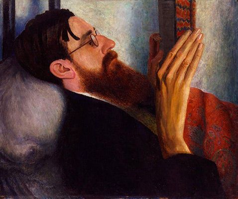 Dora Carrington: Portrait of Lytton Strachey (1917)